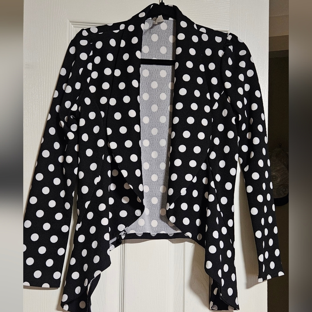 Stylish MOA USA Polka Dot Blazer Size Small